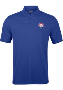 Levelwear Texas Rangers Mens Blue Omaha Short Sleeve Polo