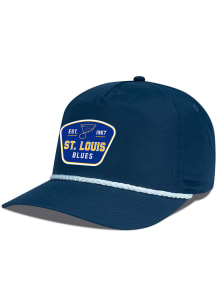 Levelwear St Louis Blues Rail Rope Visor Adjustable Hat - Navy Blue