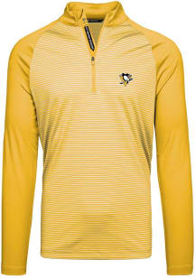 Levelwear Pittsburgh Penguins Mens Gold Charter Long Sleeve 1/4 Zip Pullover