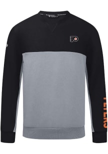 Levelwear Philadelphia Flyers Mens Black Legacy Long Sleeve Crew Sweatshirt