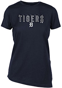 Levelwear Detroit Tigers Womens Navy Blue Birch T-Shirt