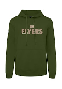 Levelwear Philadelphia Flyers Mens Olive Podium Long Sleeve Hoodie