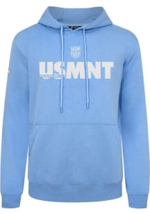 Levelwear USMNT Mens Light Blue Primary Logo Long Sleeve Hoodie
