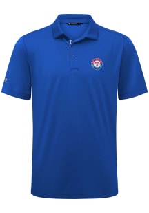 Levelwear Texas Rangers Mens Blue Primary Draft Short Sleeve Polo