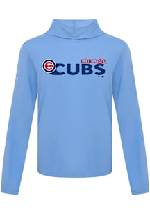 Levelwear Chicago Cubs Mens Light Blue Anthem Long Sleeve Lightweight Hoodie