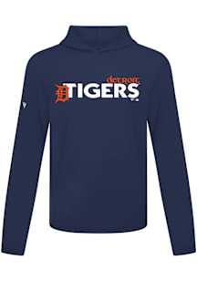 Levelwear Detroit Tigers Mens Navy Blue Anthem Long Sleeve Lightweight Hoodie