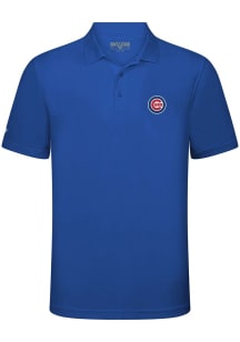 Levelwear Chicago Cubs Mens Blue Omaha Short Sleeve Polo