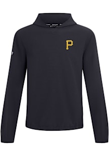 Levelwear Pittsburgh Pirates Mens Black Action Long Sleeve Lightweight Hoodie