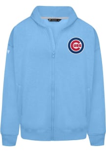 Levelwear Chicago Cubs Mens Light Blue Uphill Long Sleeve Full Zip Jacket