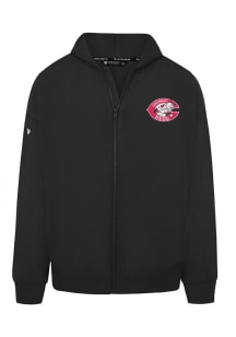 Levelwear Cincinnati Reds Mens Black Uphill Long Sleeve Full Zip Jacket