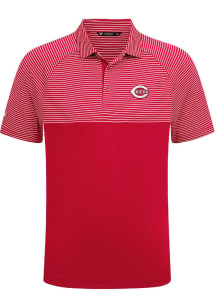 Levelwear Cincinnati Reds Mens Red Classic Stripes Short Sleeve Polo