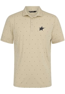 Levelwear Dallas Stars Mens Tan Vision Short Sleeve Polo