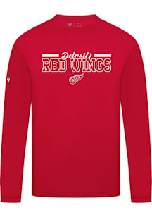 Levelwear Detroit Red Wings Red Anthem Long Sleeve T-Shirt