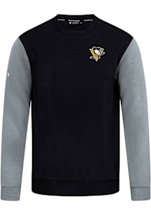 Levelwear Pittsburgh Penguins Mens Black Ultimate Long Sleeve Crew Sweatshirt