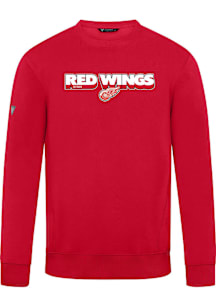 Levelwear Detroit Red Wings Mens Red Zane Long Sleeve Crew Sweatshirt