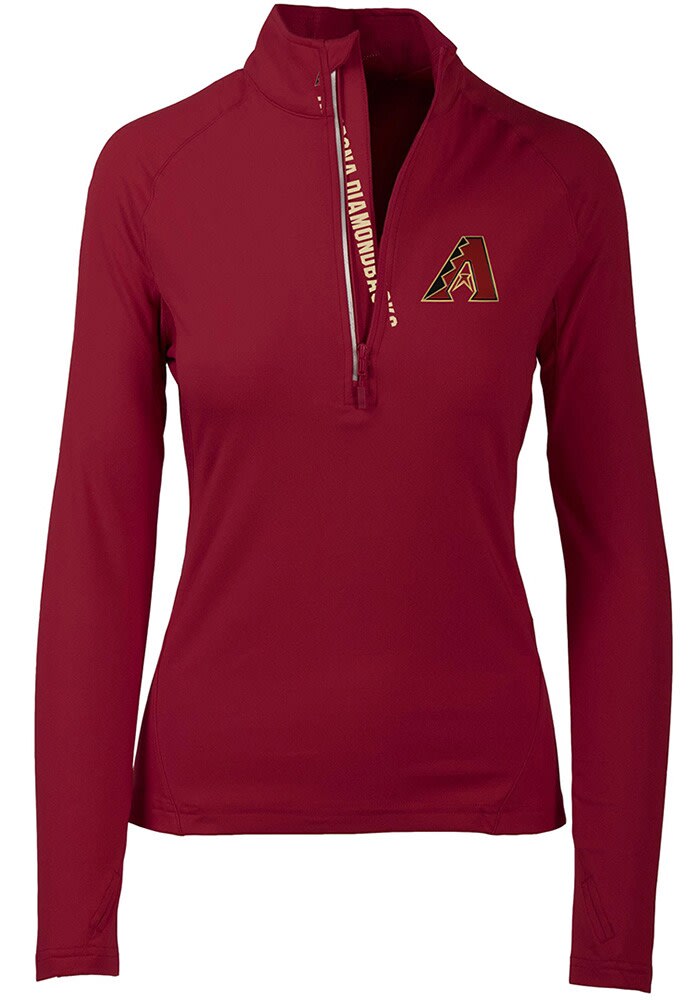 Levelwear Arizona Diamondbacks Black Gear Long Sleeve 1/4 Zip Pullover, Black, 100% POLYESTER, Size M, Rally House