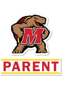 Red Maryland Terrapins 3 Inch Parent Decal