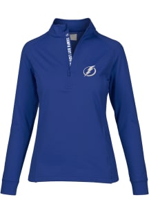 Levelwear Tampa Bay Lightning Womens Blue Essence 1/4 Zip Pullover