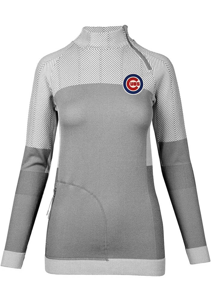 Levelwear Chicago Cubs Women's White Loop Long Sleeve Pullover, White, 80% Cotton / 20% POLYESTER, Size S, Rally House