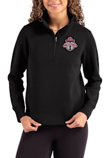 Cutter and Buck Toronto FC Womens Black Roam Qtr Zip