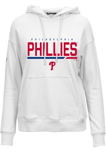 Levelwear Philadelphia Phillies Womens White Adorn Hooded Sweatshirt