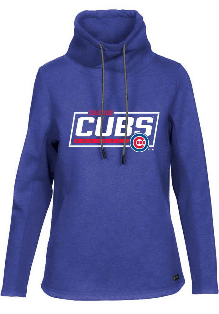 Levelwear Chicago Cubs Blue Gear Long Sleeve 1/4 Zip Pullover, Blue, 100% POLYESTER, Size XL, Rally House