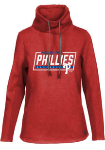 Levelwear Philadelphia Phillies Womens Red Loop Long Sleeve Pullover