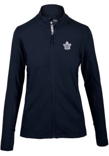 Levelwear Toronto Maple Leafs Womens Navy Blue Alyssa Long Sleeve Track Jacket