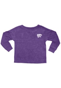 K-State Wildcats Baby Purple Varsity Floral Long Sleeve T-Shirt
