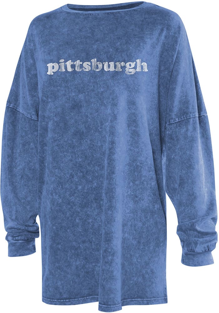 Pittsburgh Womens Blue Long Sleeve T Shirt