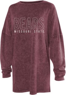 Missouri State Bears Womens Maroon College LS Tee