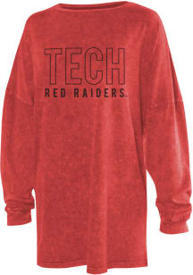 Texas Tech Red Raiders Womens Red College LS Tee