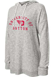 Dayton Flyers Womens Grey Cozy Hooded Sweatshirt