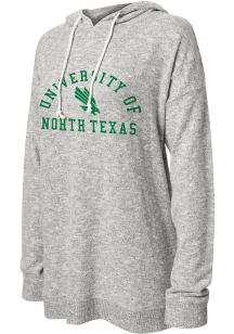 North Texas Mean Green Womens Grey Cozy Hooded Sweatshirt