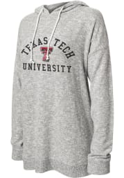 Texas Tech Red Raiders Womens Grey Cozy Hooded Sweatshirt