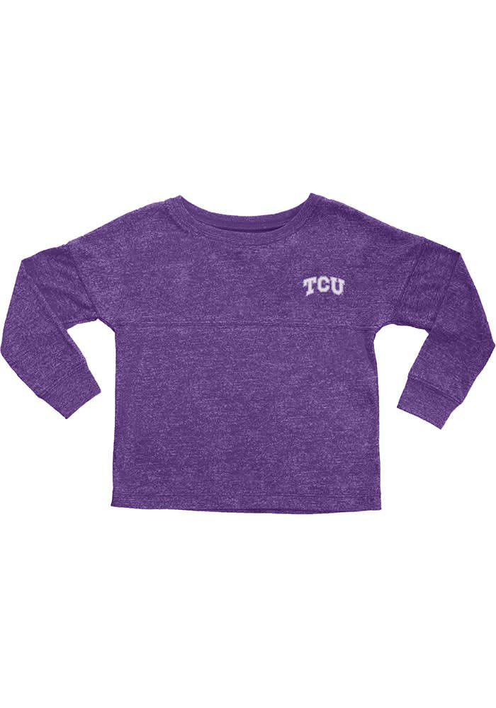 TCU Horned Frogs Girls Purple Varsity Jersey Long Sleeve T-shirt