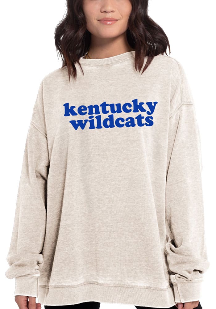 Kentucky Wildcats Womens Oatmeal Campus Crew Sweatshirt