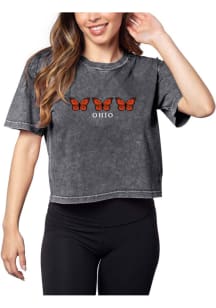 Ohio Womens Grey Short N Sweet Short Sleeve T-Shirt