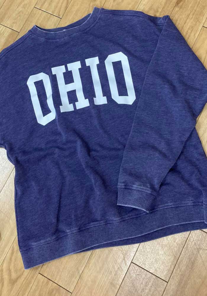 Ohio Womens Purple Campus Crew Sweatshirt