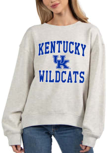 Kentucky Wildcats Womens Grey Old School Crew Sweatshirt