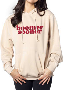 Oklahoma Sooners Womens Oatmeal Everbody Hooded Sweatshirt