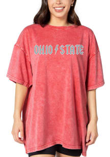 Ohio State Buckeyes Womens Cardinal Band Short Sleeve T-Shirt
