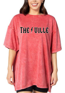 Louisville Cardinals Womens Cardinal Band Short Sleeve T-Shirt