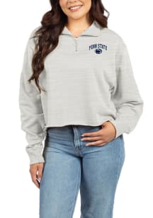 Penn State Nittany Lions Womens Grey Team Pride 1/4 Zip Pullover
