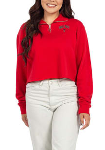 Texas Tech Red Raiders Womens Red Team Pride 1/4 Zip Pullover