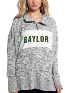 Baylor Bears Womens Grey Cozy 1/4 Zip Pullover