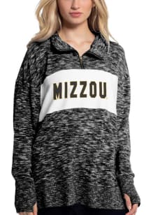 Missouri Tigers Womens Black Cozy 1/4 Zip Pullover