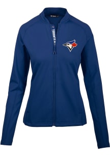 Levelwear Toronto Blue Jays Womens Blue Ezra Long Sleeve Track Jacket