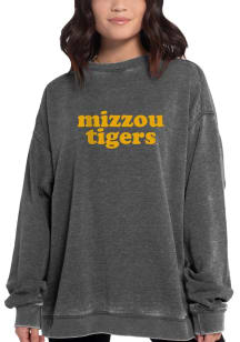 Missouri Tigers Womens Charcoal Campus Crew Sweatshirt