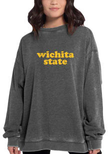 Wichita State Shockers Womens Charcoal Campus Crew Sweatshirt
